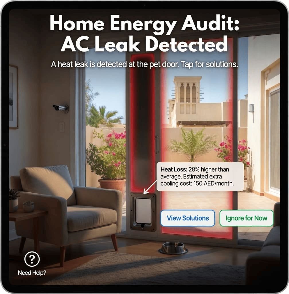 Does a Pet Door Affect Your AC Cooling (UAE Home Tips)