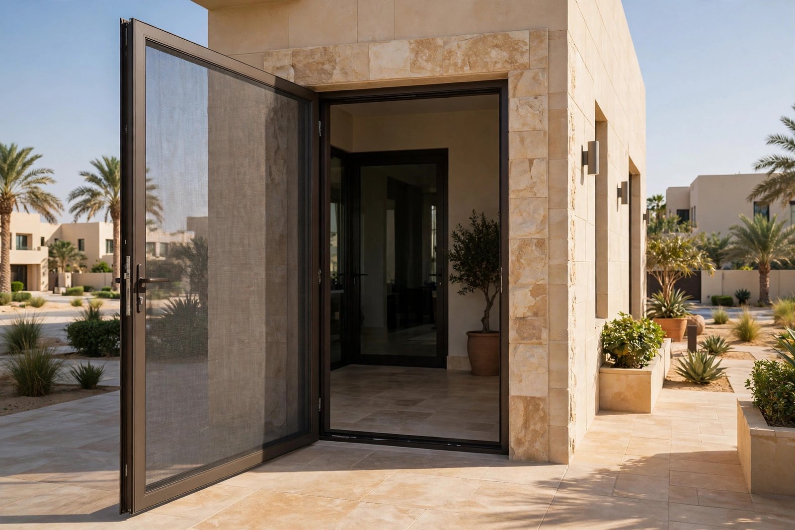 Hinged fly screens in Dubai