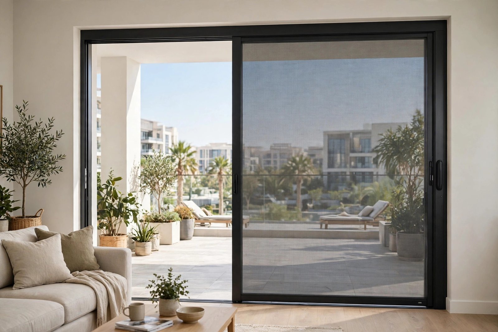 Retractable and roll-up fly screens in Dubai