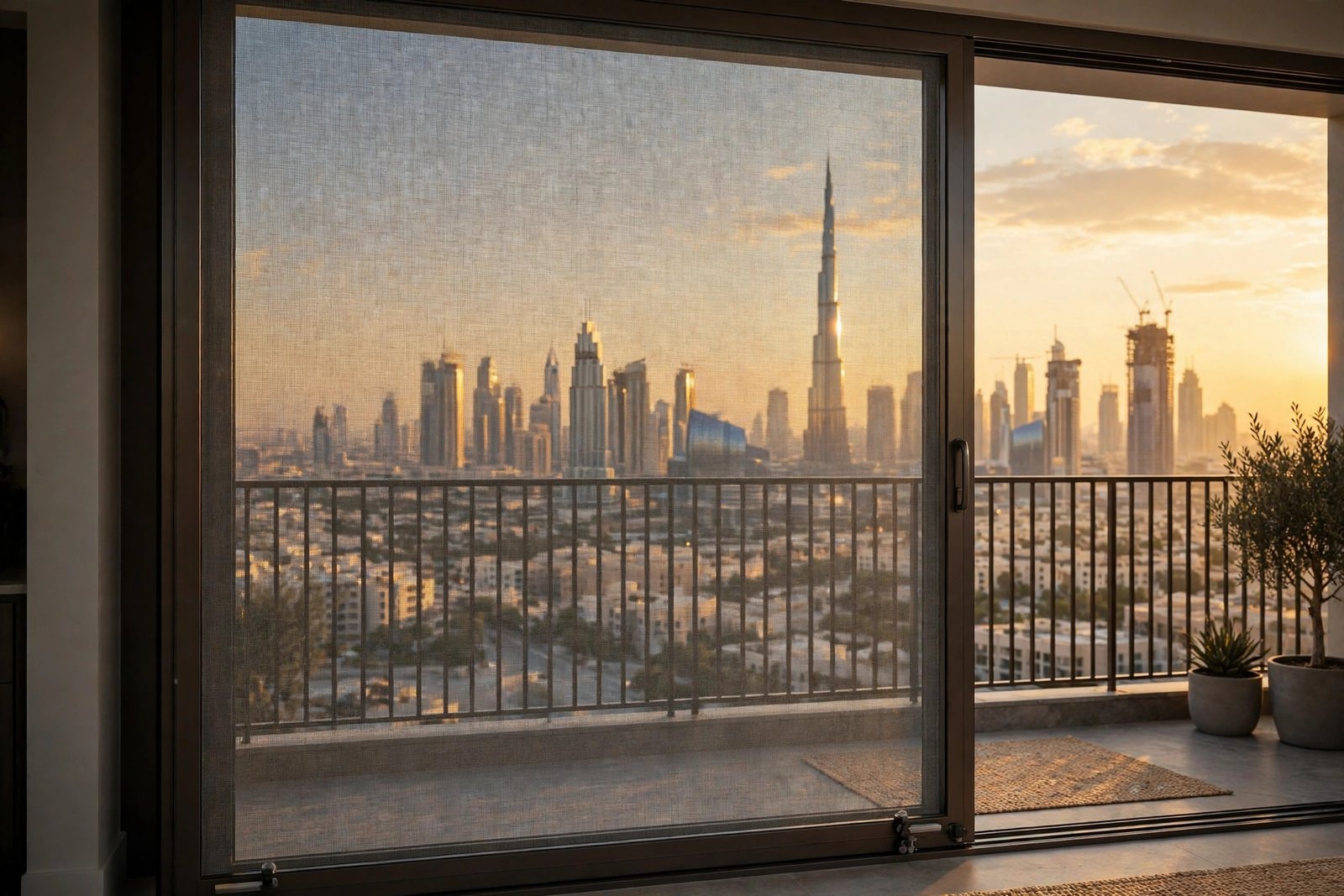 Sliding door fly screen in Dubai